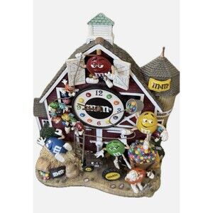 Vintage M & M's 2005 Danbury Mint Farm With Tractor and Clock RARE!